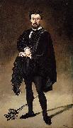 Edouard Manet Philibert Rouviere as Hamlet The Tragic Actor oil on canvas